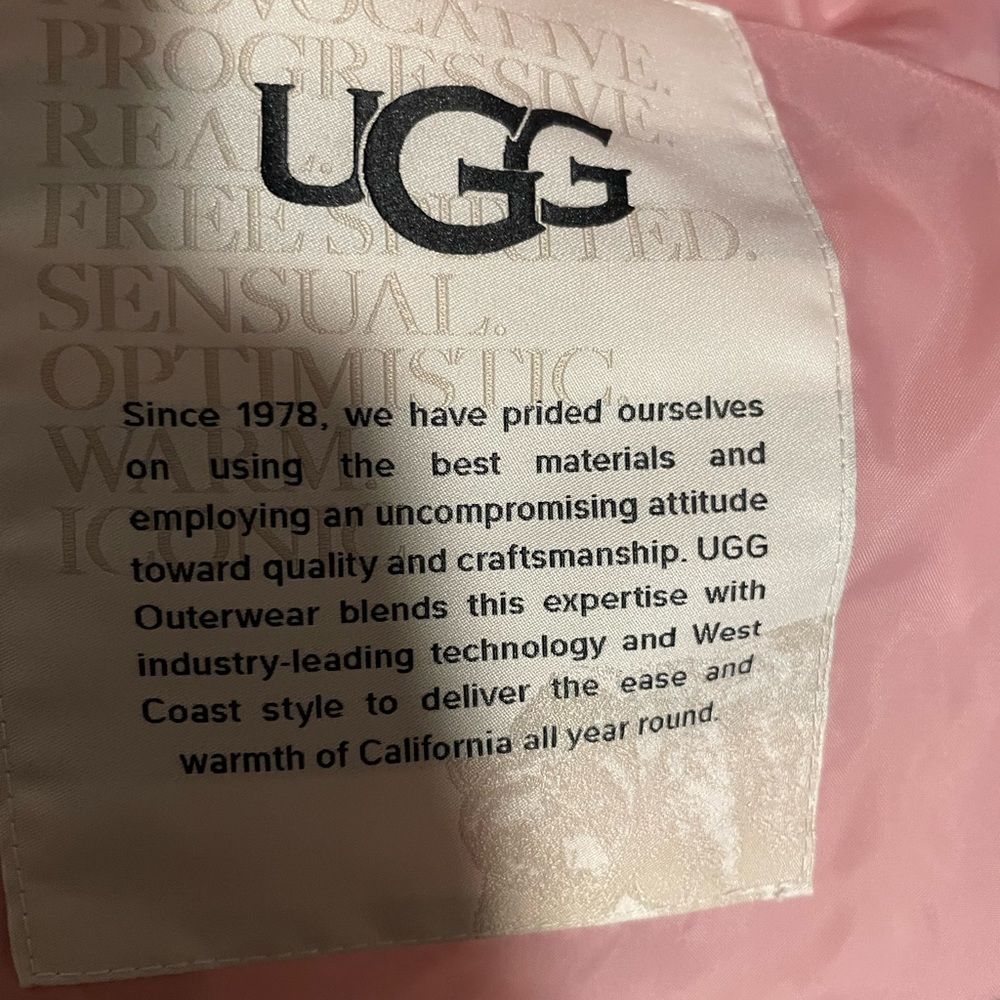 UGG Brown Long Puffer Coat - Picture 5 of 5
